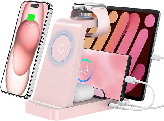 GAUOLN Wireless Charger for iPhone - 5 in 1 Charging Station for Multiple Devices Apple: Wireless... | Amazon (US)