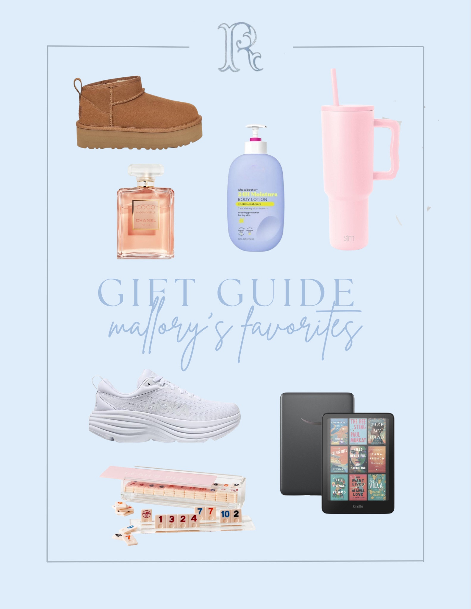 Mallory’s Favorites Gift Guide 


Simply Modern | Eos | Kindle | Hokas | Gifts for Her | gift guide | gifts for mom | gifts for friends | gifts ideas | 

#LTKHoliday #LTKGiftGuide #LTKU