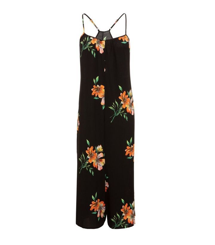 Petite Black Floral Jumpsuit
						
						Add to Saved Items
						Remove from Saved Items | New Look (UK)