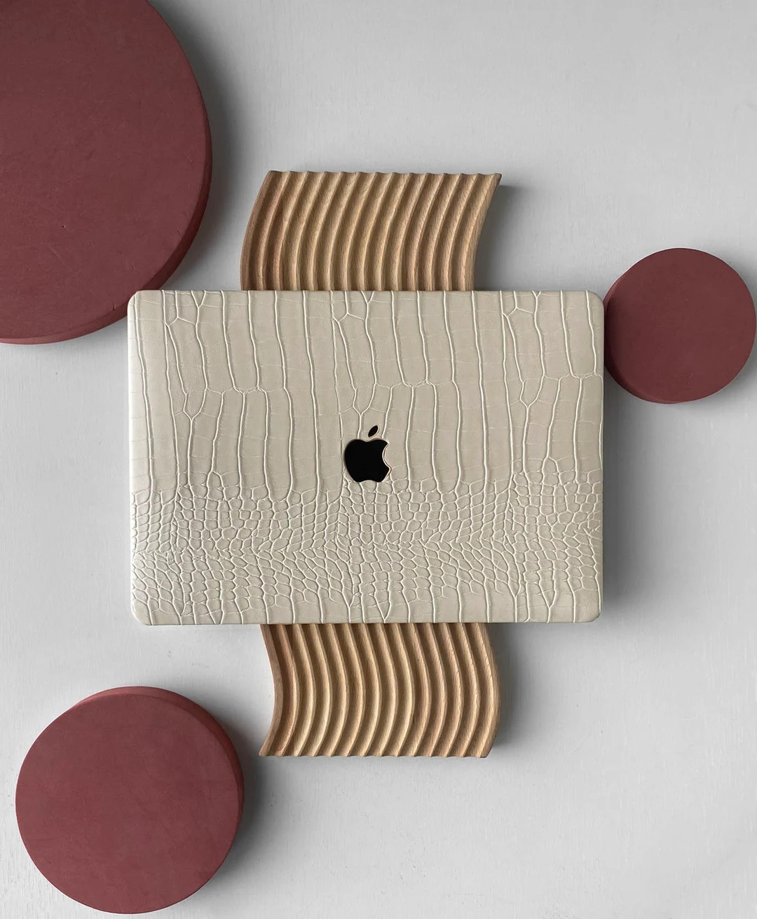 Gentle Beige Crocodile Print Hard Case Cover for MacBook Air 13 MacBook Pro 13 14 16 15 Air 13 12... | Etsy (US)