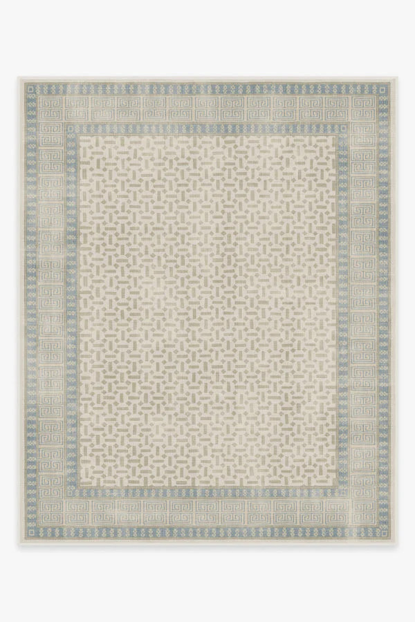 Kairos Ivory & Blue Tufted Rug | Ruggable
