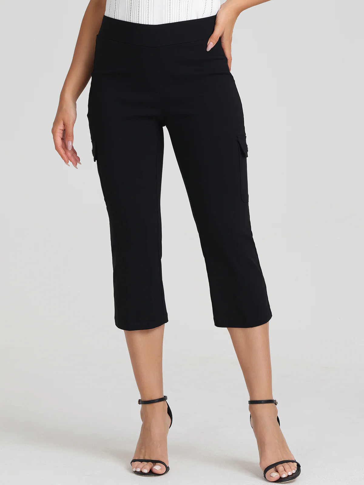Mid-Rise Stretch Capri Pants | 89th + Madison