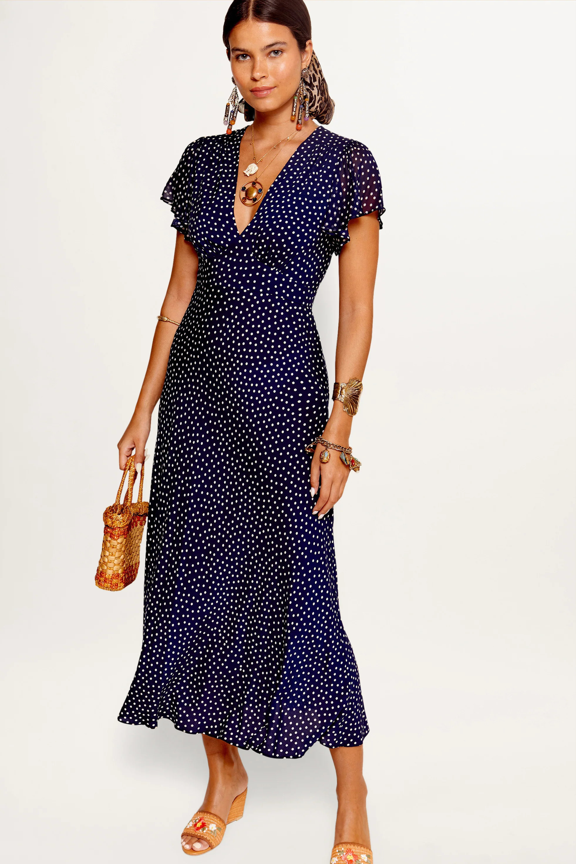 Florida - Mini Polka Dot Navy | Rixo