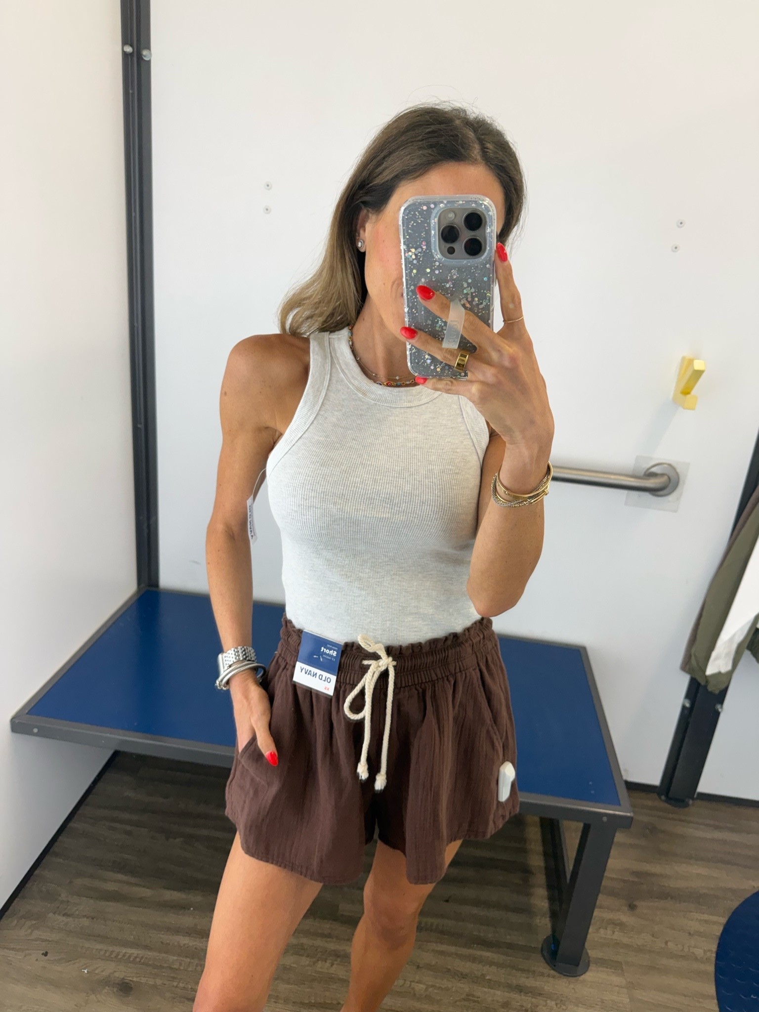 Grey ribbed tank such a good staple for summer

#LTKPetite
