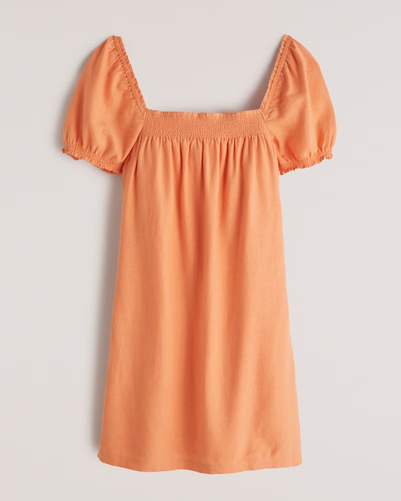 Puff Sleeve Mini Dress | Abercrombie & Fitch (US)