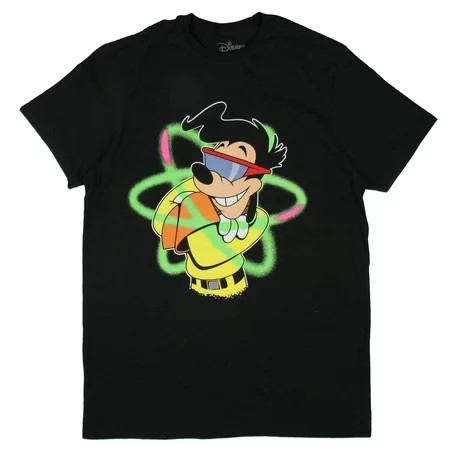 Disney Mens Powerline Goofy Shirt Graphic Movie Powerline Max Goofy T-Shirt Black – L | Walmart (US)