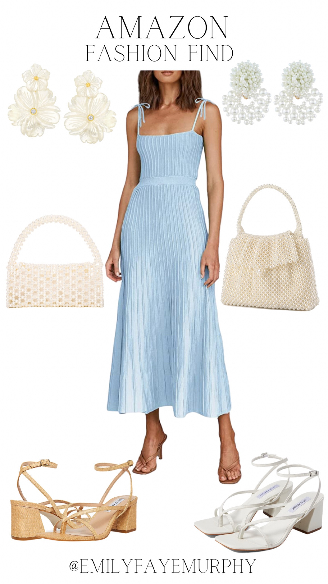 Amazon Fashion Find 🩵 Perfect for a wedding, baby shower or special occasion. Shop this look & more. Follow for fashion + family: @EmilyFayeMurphy 

#LTKshoecrush
#LTKSeasonal
#LTKitbag #LTKunder50
#LTKFind #LTKcurves
#LTKbaby #LTKwedding
#LTKsalealert #LTKFind
#LTKstyletip #LTKswim
#LTKtravel
#LTKunder100
#LTKmens #LTKfit
#LTKkids 
#LTKworkwear
#LTKhome #LTKbeauty
#LTKbump #LTKfamily
#LTKGiftGuide 

white dress // white dresses // Mother’s Day // country concert // sandals // wedding // wedding guest // spring // summer // trend // trending // trends // formal // evening // night out // dresses // Taylor Swift Concert // Amazon // affordable // sale // designer // home // home decor // cocktail dress // maternity // gift guide // gift ideas // raffia // straw // bags // purse // denim // white denim // trip // beach // vacation // bachelorette // nashville // Mexico // Florida // honeymoon // bride // bridesmaid // bridal // platforms // heels // sneakers // flats // jewelry // gold // pearl // jeans // jacket // tops // shorts // skirt // pants // set // loungewear // fitness // active // accessories // handbag // tote // swim // swimwear // swimsuit // rehearsal dinner // formal // black tie // classic // under 50 // under 100 // GRWM // date night // graduation // baby shower // bridal shower // beauty // makeup // hair // fashion // OOTD // travel // Nashville outfit // outdoor furniture // patio furniture // dupe // luxury // brand name // fine goods // save // dress // romper // Saks Fifth Avenue // Saks // Neiman Marcus // Bloomingdale’s // Nordstrom // Tuckernuck // Neimans // Shopbop // nursery // jeans // travel outfit // vacation outfit // summer outfit // Amazon Luxury Stores // Revolve // summer outfit 


home products//kitchen//kitchen products//cookware//coffee//home goods//home finds//home products//kitchen//kitchen products//cookware//coffee//home goods//home finds//bedding//bedroom//LTKHome//sale//deal//spring trends//home goods//sheets//
