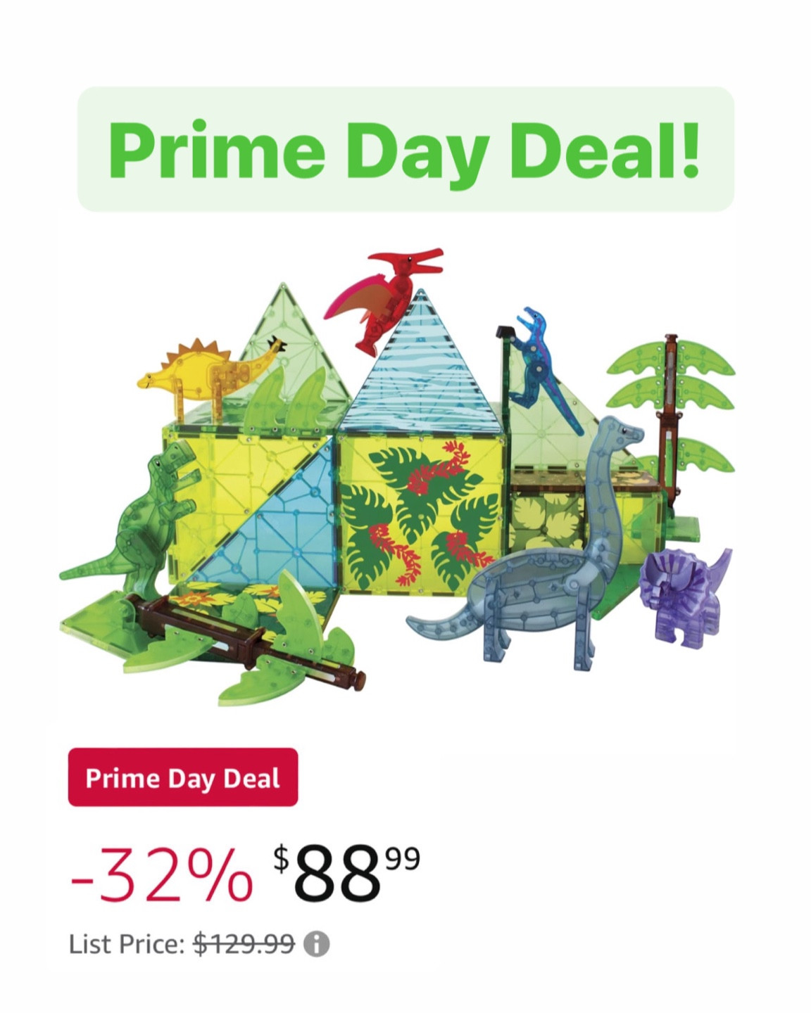 MAGNA-TILES Dino World XL 50-Piece Magnetic Construction Set, The ORIGINAL Magnetic Building Brand

#LTKKids #LTKFindsUnder100 #LTKSaleAlert