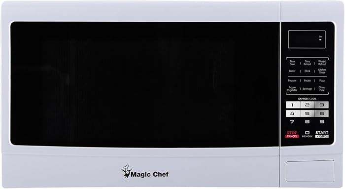Magic Chef Countertop Microwave Oven, Small and Compact, 1100 Watt, 1.6 Cu Ft, White | Amazon (US)