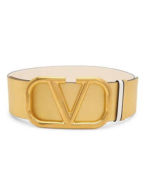 Reversible VLogo Leather Belt | Saks Fifth Avenue