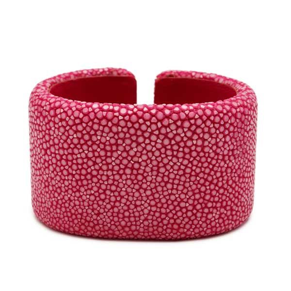 Pink Stingray Oval Cuff - 40mm | Andrea Montgomery Designs