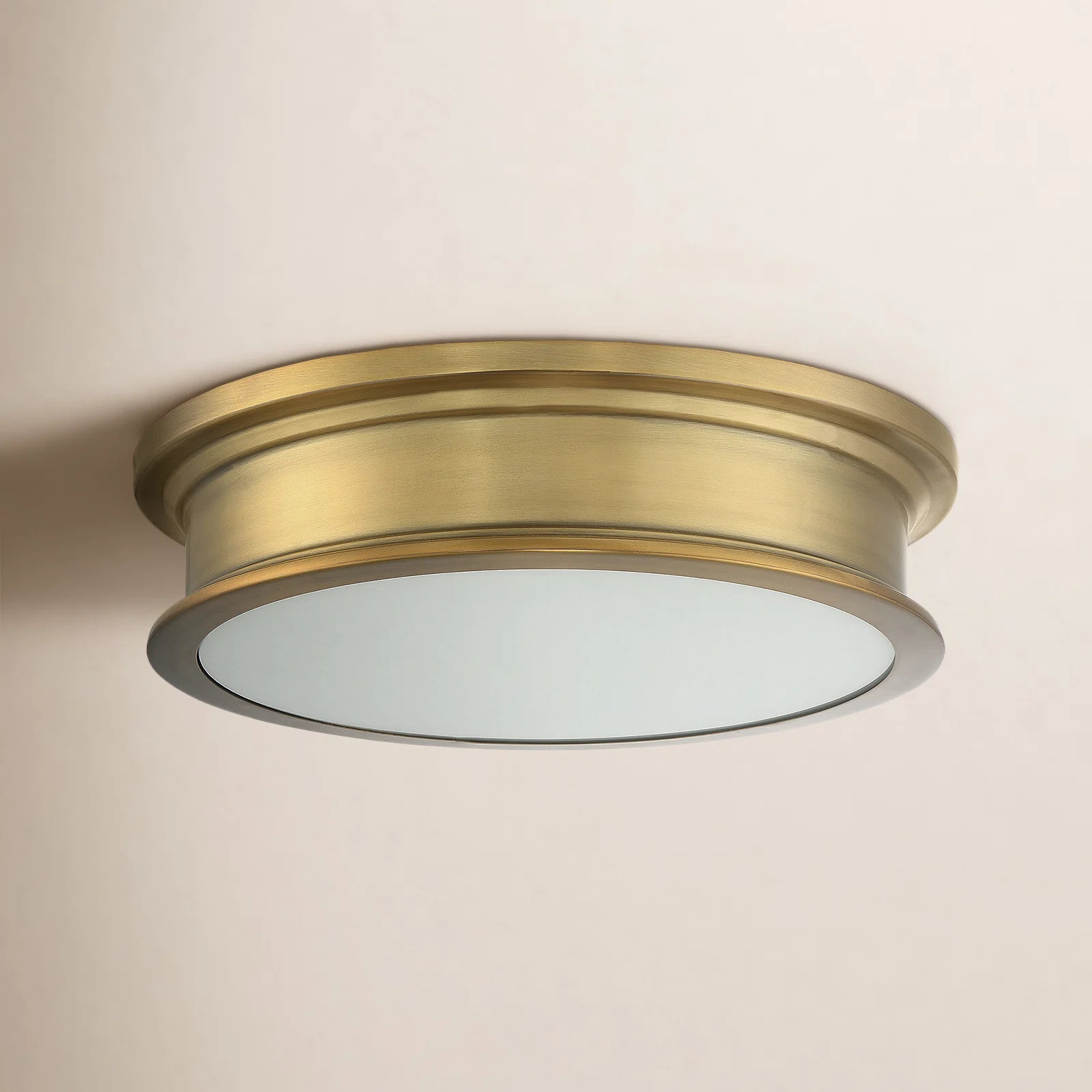 Rosanne 3 - Light 16" Flush Mount in Warm Brass | Wayfair North America