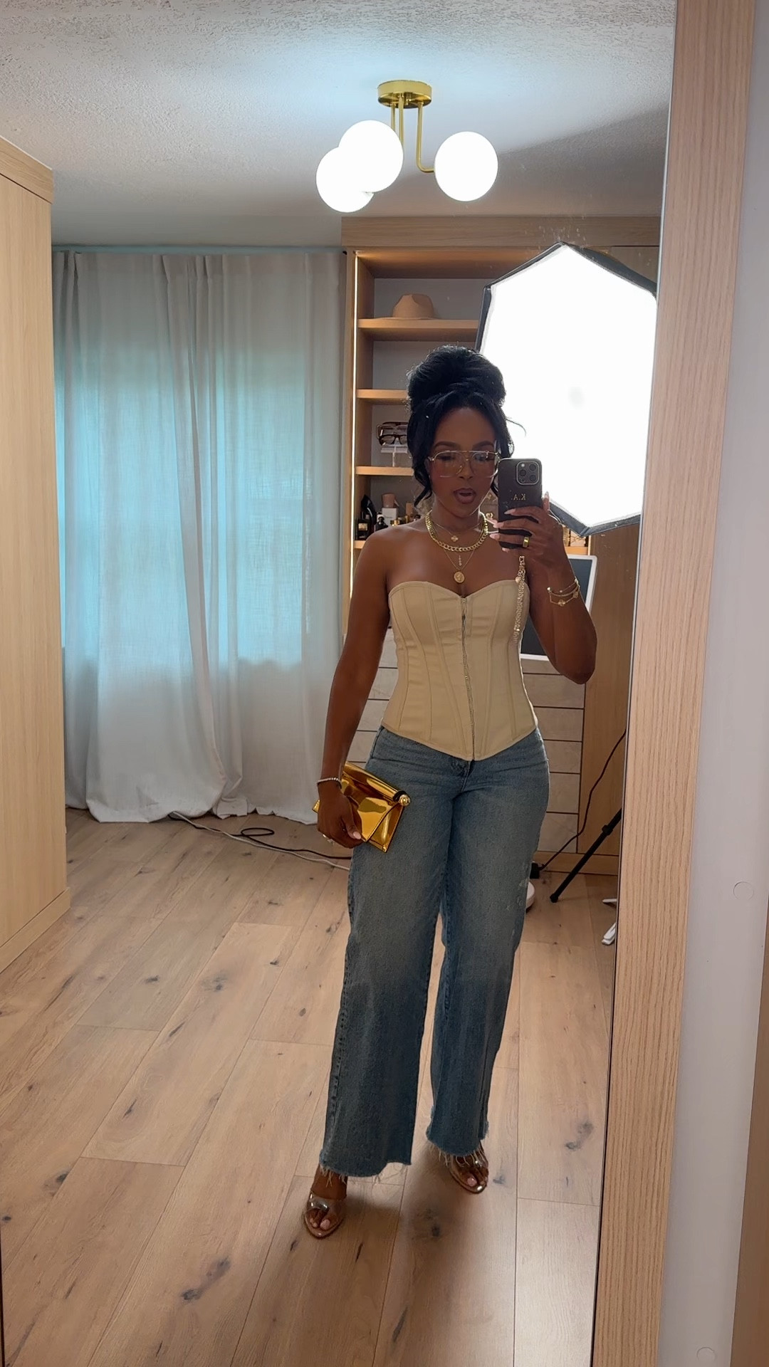 Scroll to shop this elevated denim look featuring a structured corset top paired with relaxed straight-leg jeans for a flattering, feminine silhouette. This combo blends timeless pieces with a modern edge, making it a go-to outfit where the cost per wear keeps dropping.

Perfect for date nights, brunch, girls night out, dinners, or an elevated casual look.

5'4" | 138 lbs | 34D bust | 27" waist | 40" hips

Follow me on Instagram and YouTube @kirasfashionfinds

#LTKvlog #LTKootd #LTKgrwm