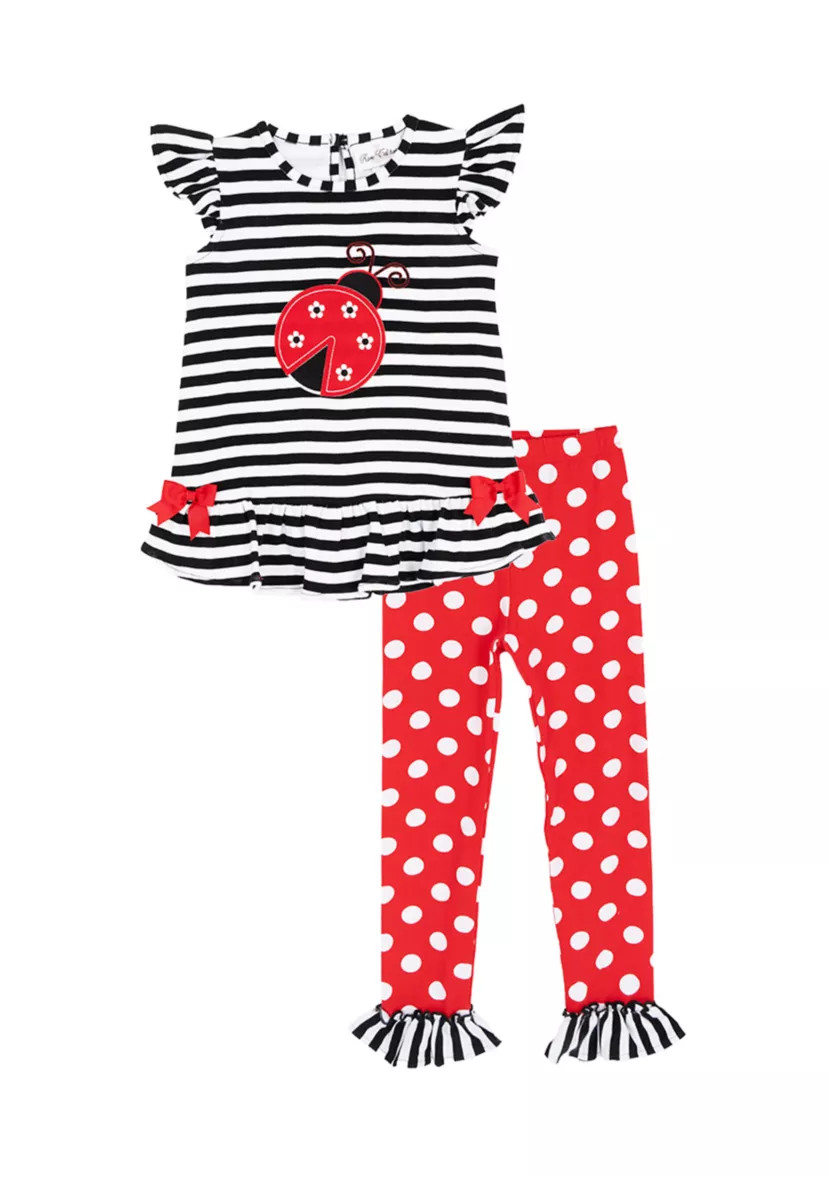 Toddler Girls Ladybug Legging Set | Belk