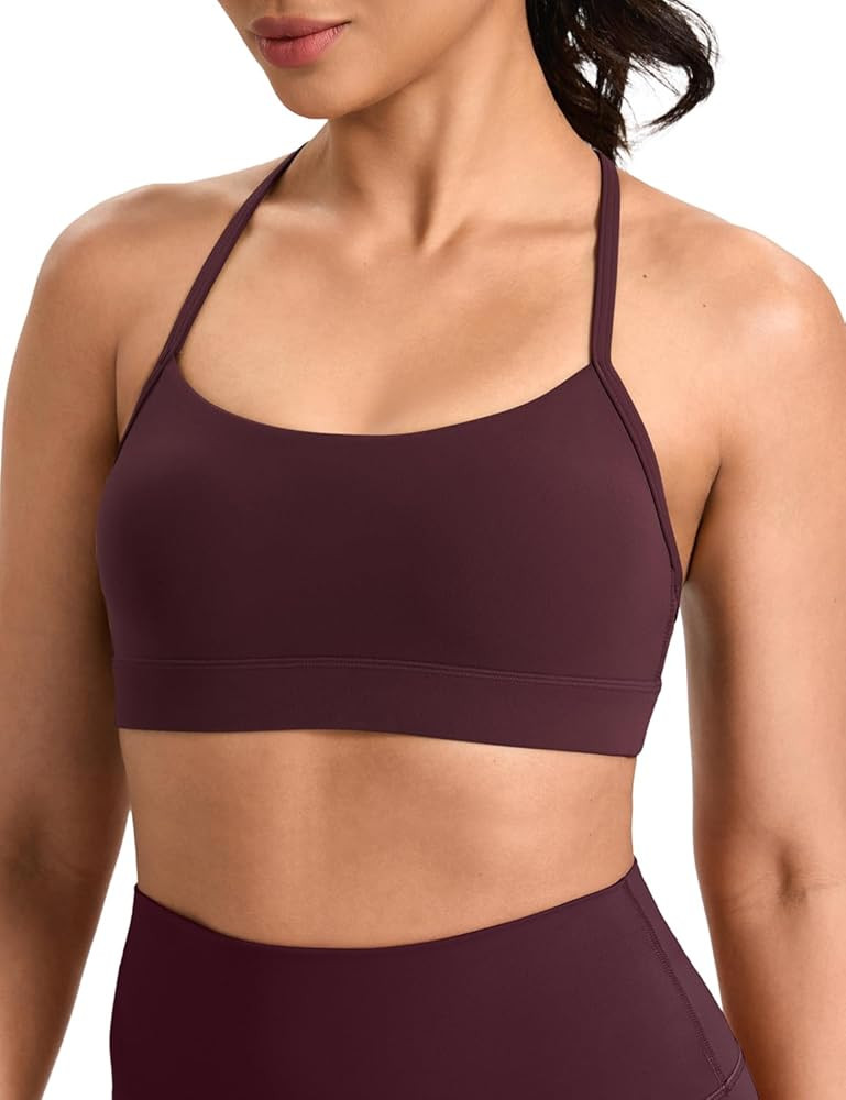 HeyNuts to Freest Womens Y Back Sports Bra, Spaghetti Strap Racerback Low Impact Workout Yoga Top... | Amazon (US)