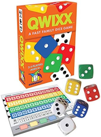 Gamewright Qwixx - A Fast Family Dice Game Multi-colored, 5" | Amazon (US)