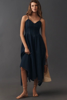 Moon River Sweetheart Midi Dress | Anthropologie (US)
