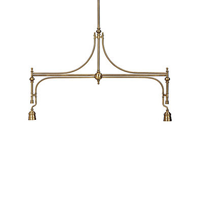 Margot 2 Light Pendant with Antique Brass Finish & Customizable Shades | Ballard Designs, Inc.