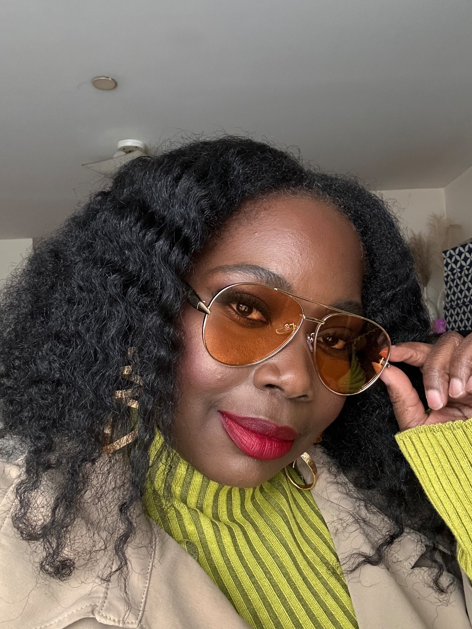 Loving these gold farm sunglasses. 