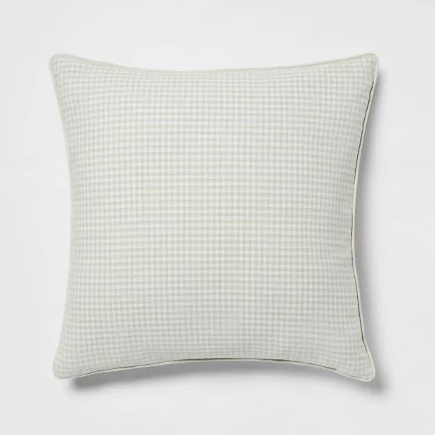 Woven Gingham Square Throw Pillow - Threshold™ | Target