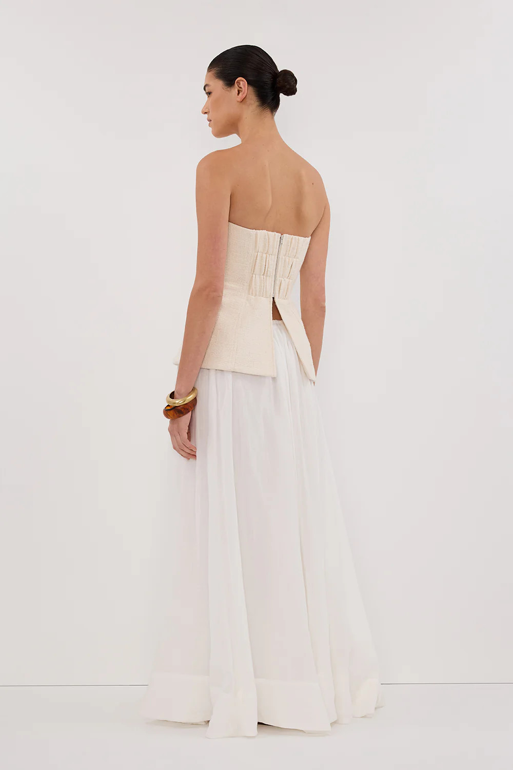 NIA NATURAL STRAPLESS TOP | DISSH