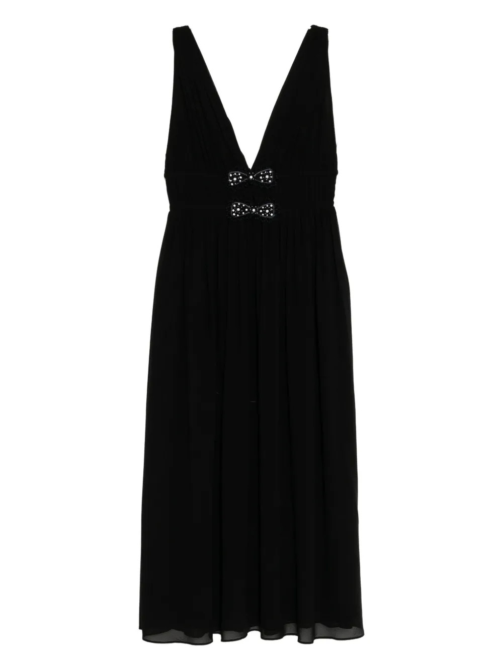 Cynthia Rowley Amelie Midi Dress | Black | FARFETCH JO | Farfetch Global