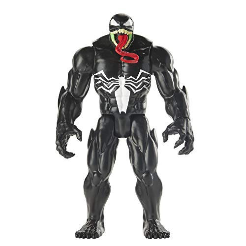 Spider-Man Maximum Venom Titan Hero Venom Action Figure, Inspired by The Marvel Universe, Blast Gear-Compatible Back Port, Ages 4 and Up, Black | Amazon (US)