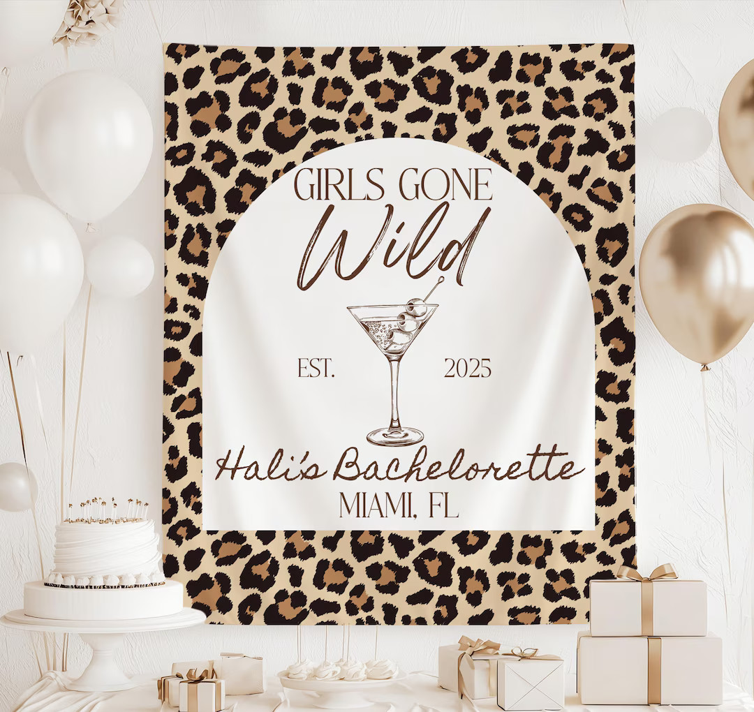 Girls Gone Wild Bachelorette, Girls Gone Wild Bachelorette Decor Animal Print, Animal Print Bache... | Etsy (US)