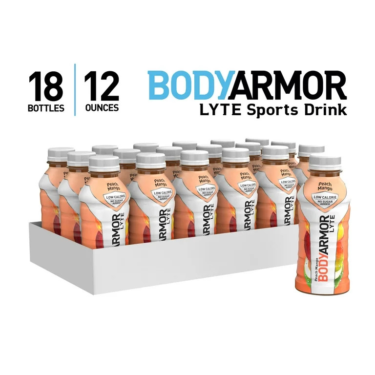 BODYARMOR LYTE Sports Drink Peach Mango 12oz, 18ct | Walmart (US)