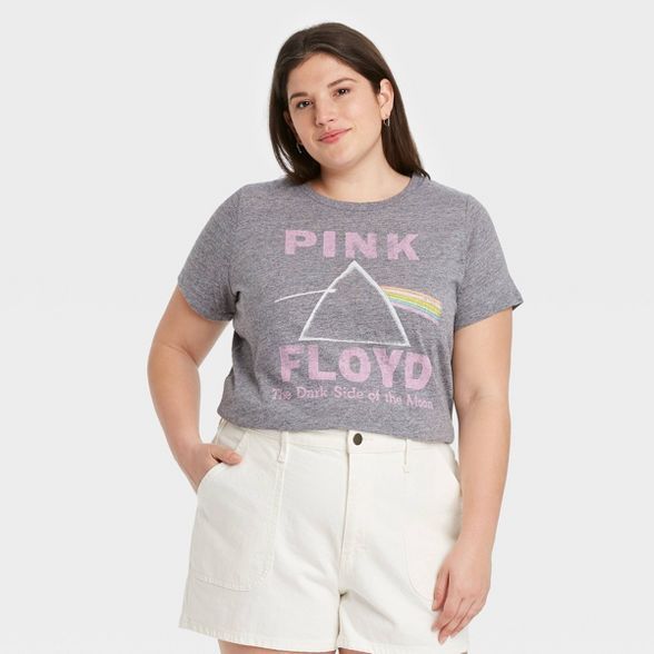Women's Pink Floyd Dark Side of the Moon Short Sleeve Graphic T-Shirt - Gray | Target