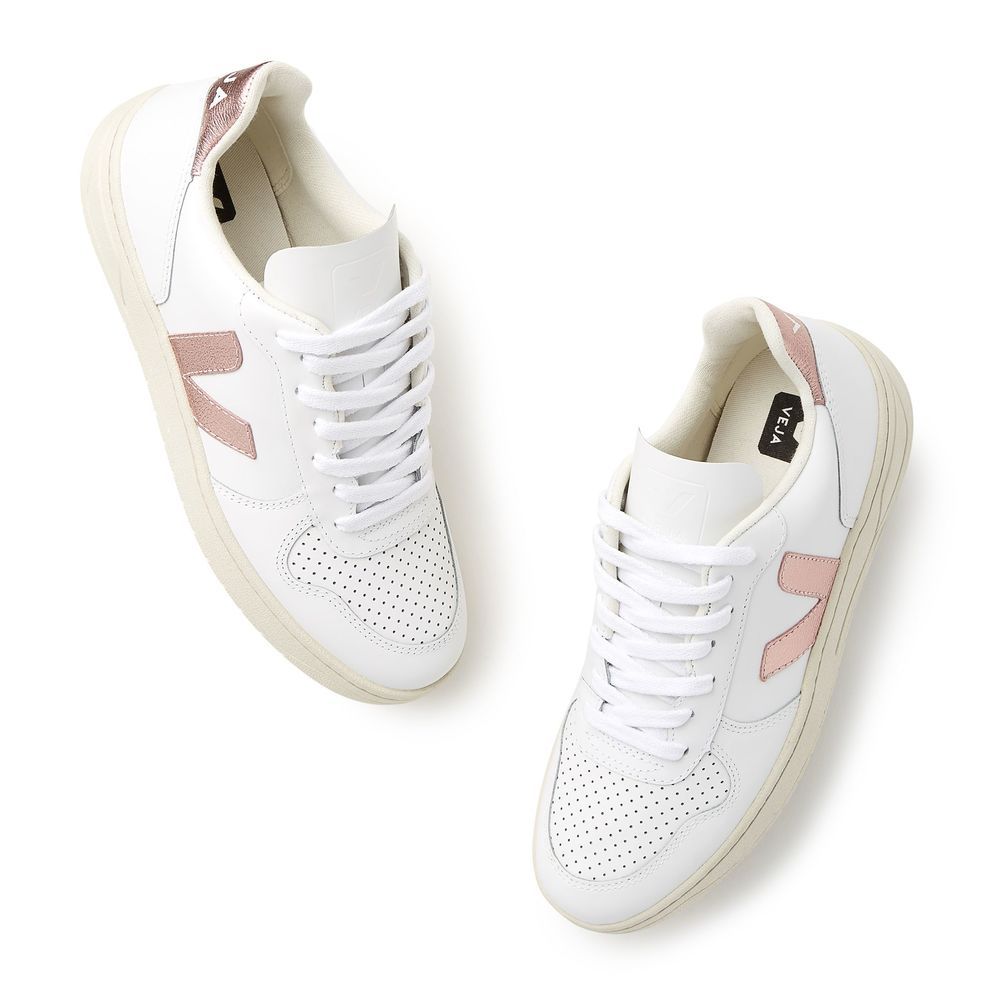 Veja V-10 Sneakers in Extra White/Nacre, Size IT 36 | goop