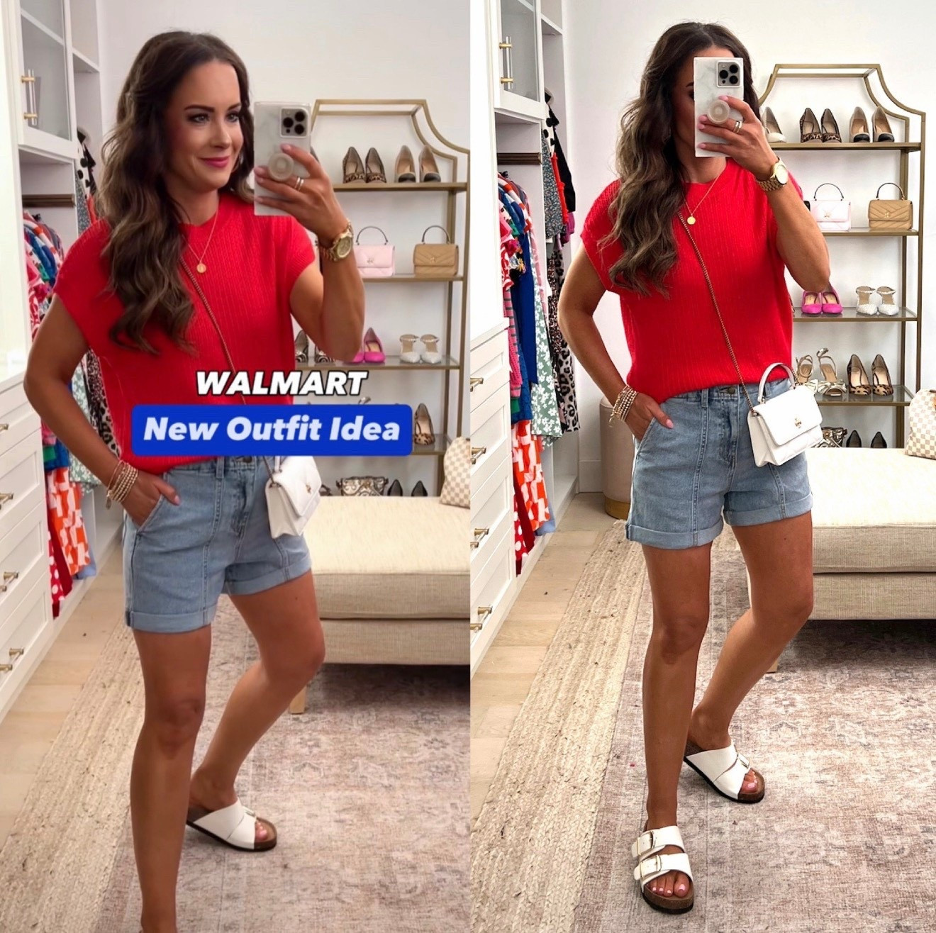 Cutest new Walmart finds! Scroll to shop! Wearing size S in top and 4 in shorts. More colors too! Follow us for more ❤️