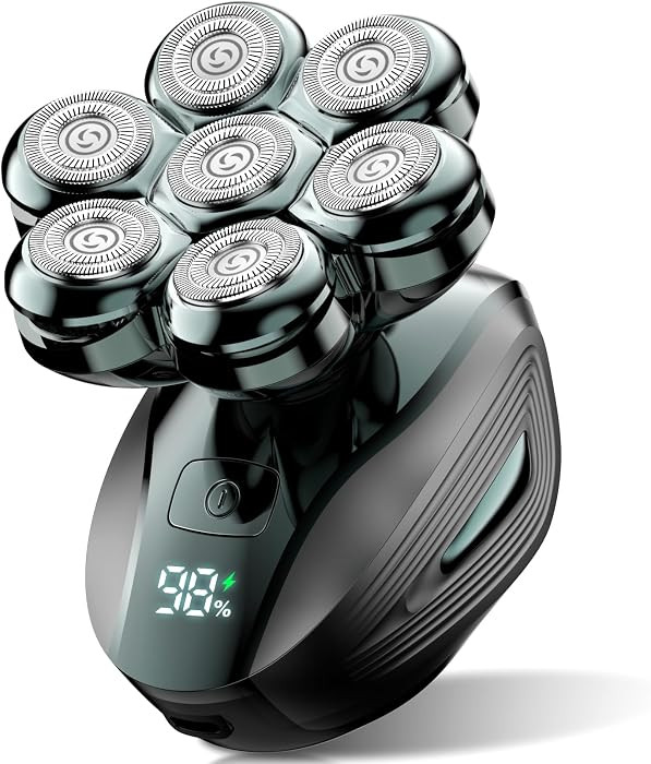 Cyruzi Head Shavers for Bald Men: 7D Floating Electric Razor with Magnetic Removable Head, IPX7 W... | Amazon (US)