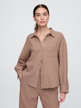 Gauze Big Shirt | Gap Factory | Gap Factory