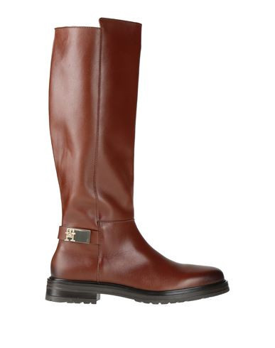 Tommy Hilfiger Woman Boot Tan Size 8.5 Leather | YOOX (US)