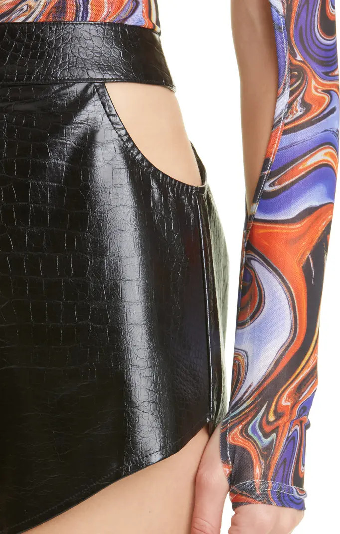 BY.DYLN River Faux Leather Shorts | Nordstrom | Nordstrom