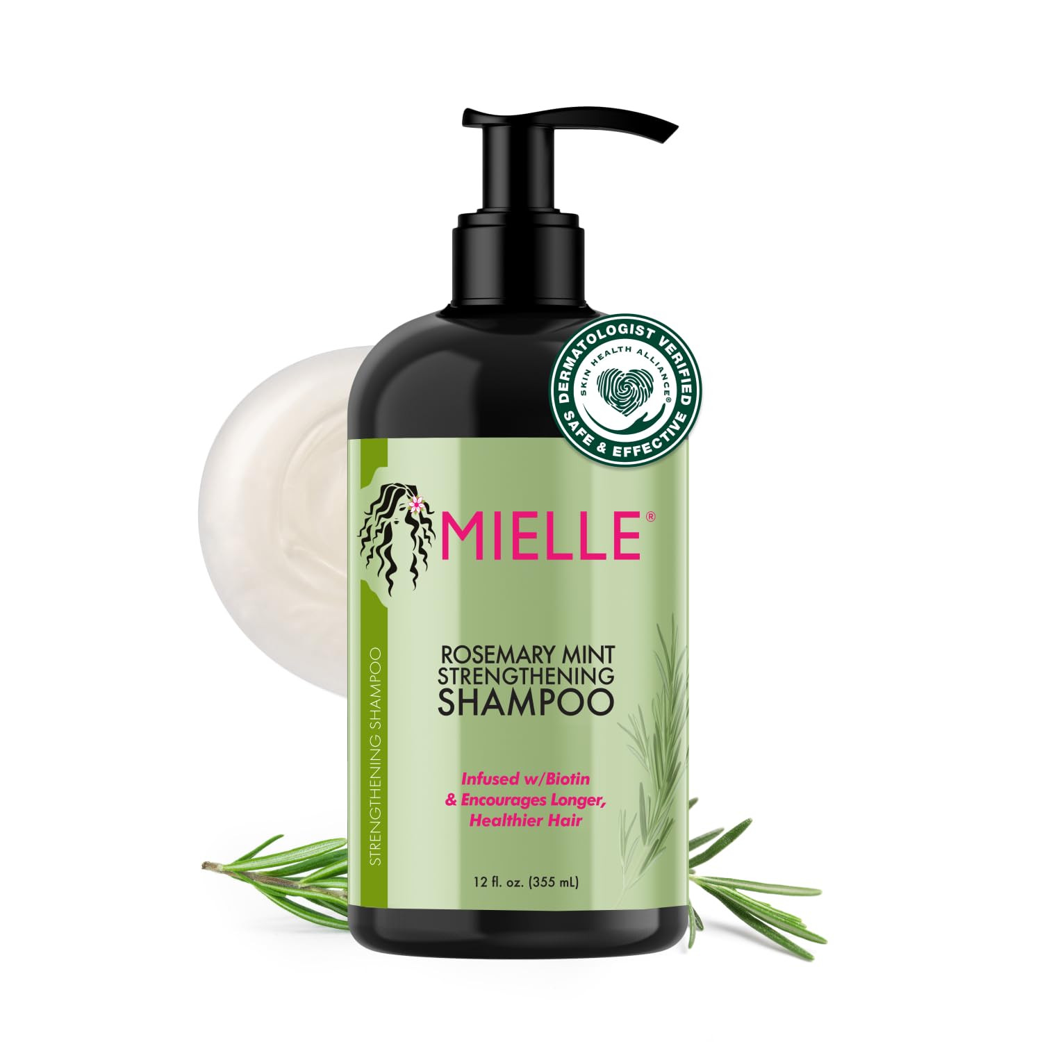 Mielle Organics Rosemary Mint Hair Strengthening Biotin Shampoo - Moisturizing Hair Shampoo for W... | Amazon (US)