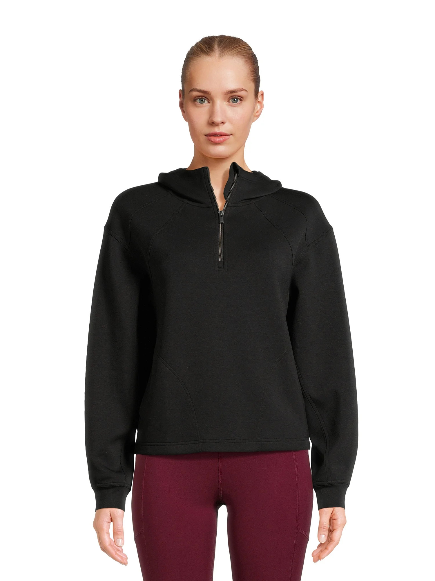 Avia Women's Seamed Quarter Zip Hoodie, Sizes XS-XXXL | Walmart (US)