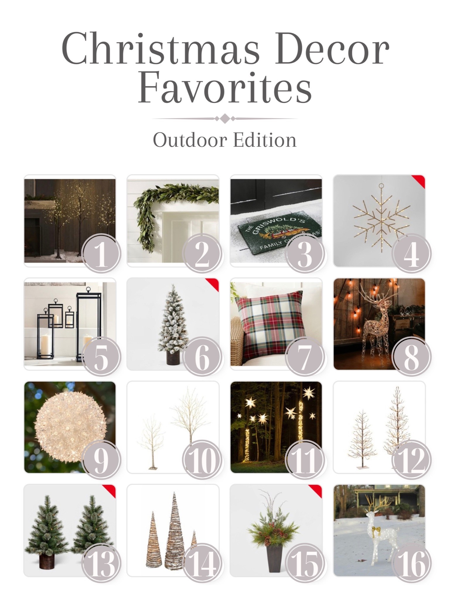 Outdoor Christmas decorations are the best! We are planning to make our home extra Christmasy this season! Here are my favorites:

#LTKSeasonal #LTKHoliday #LTKhome