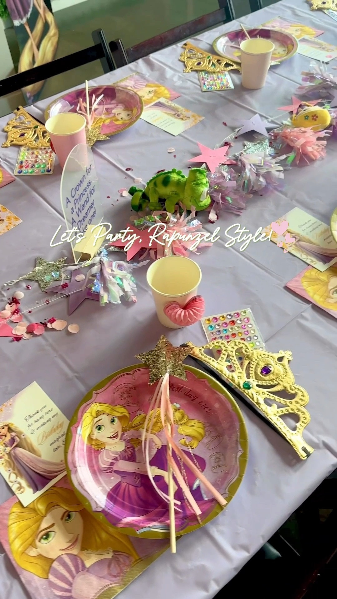 We had the most magical Rapunzel-themed birthday to celebrate our sweet girl turning SIX! every part of the day was inspired by her favorite princess. She lit up the room just like Rapunzel does!

I’ll link all the party products and decor we used—everything that helped bring this fairytale to life!

#RapunzelBirthday #TangledParty #SixthBirthdayMagic #PrincessPartyIdeas #kidsbirthday #crown #kidscrown #rapunzeldress #rapunzelplates #rapunzelcutouts
