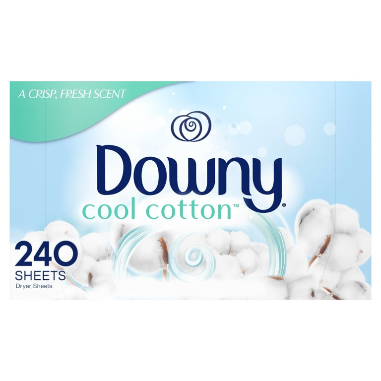 Downy Fabric Softener Dryer Sheets, Cool Cotton, 240 Count - Walmart.com | Walmart (US)