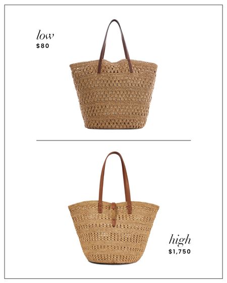 High / Low : YSL woven tote vs Mango woven tote… the perfect summer beach & market bag. 

#LTKitbag #LTKunder100 #LTKFind