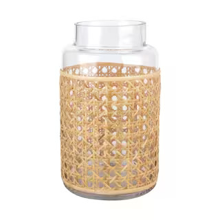 9" Rattan Glass Vase by Ashland® | Michaels Stores