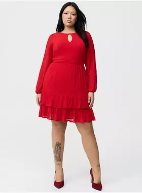 Tiered Keyhole Mini Dress | Torrid (US & Canada)