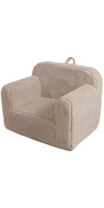 Kids Chairs for Toddler, 2-in-1 Toddler Soft Sherpa Couch Fold Out, Convertible Sofa to Lounger f... | Amazon (US)