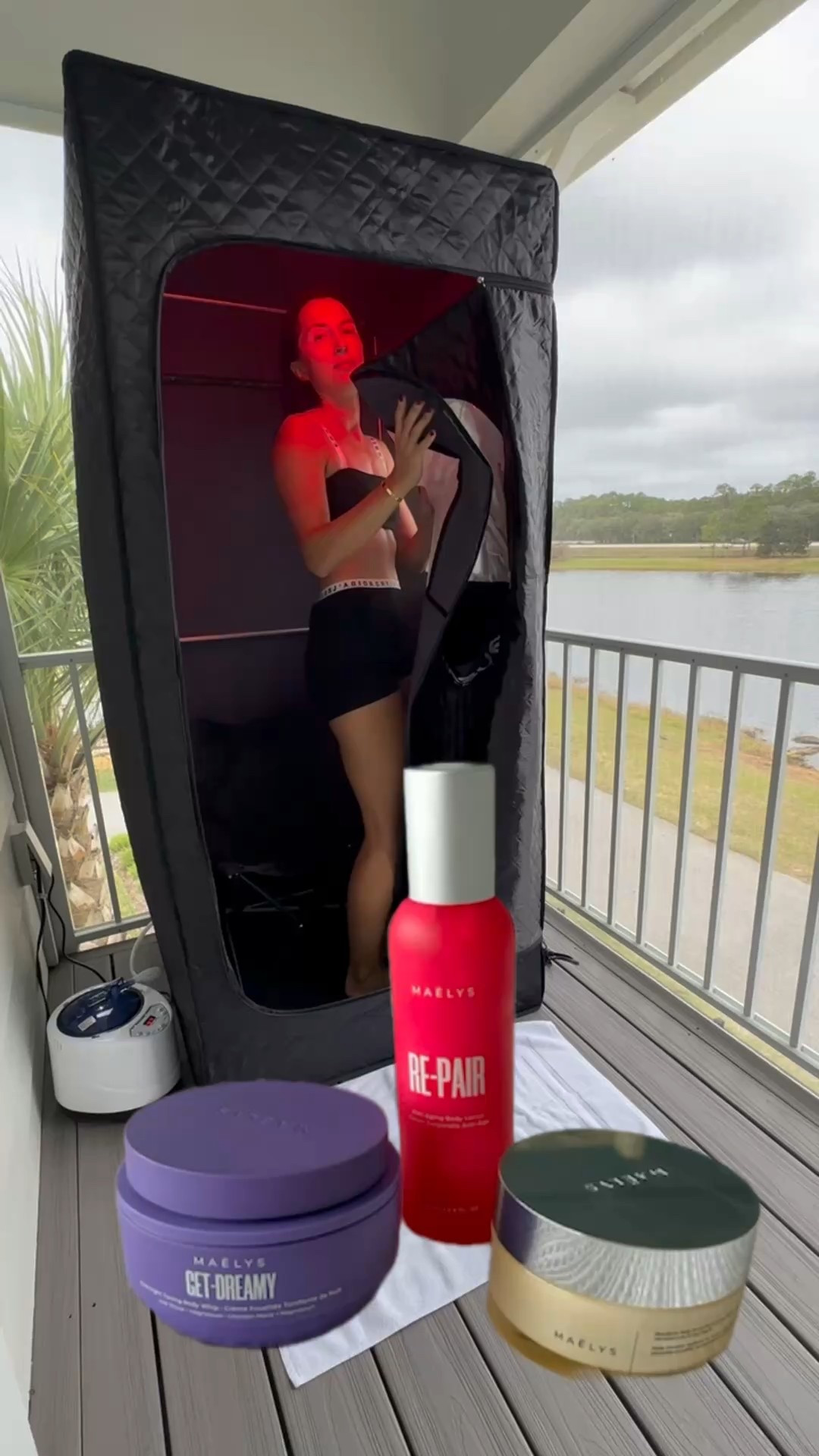 Transforming my balcony Into a Spa With Clinically Proven Body Faves.

#HomeSpaDay #BalconySpa #SpaAtHome #SelfCareRoutine #SelfCareDay #PamperRoutine #BeautyRoutine #InfraredSaunaBox #PortableSteamSaunaTent

#LTKselfcare #LTKBeauty #LTKdayinmylife