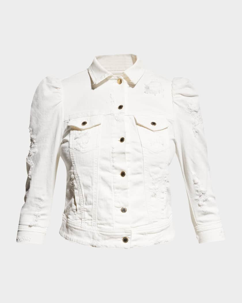 Retrofete Ada Puff-Sleeve Denim Jacket | Neiman Marcus