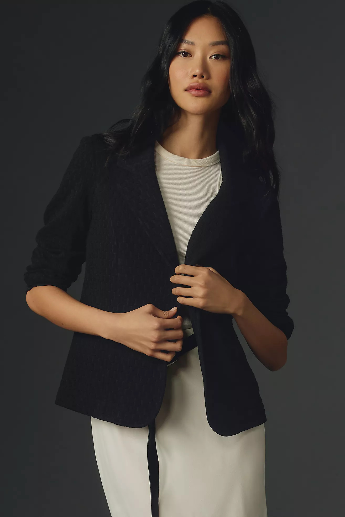 Porridge Textured Knit Blazer | Anthropologie (US)