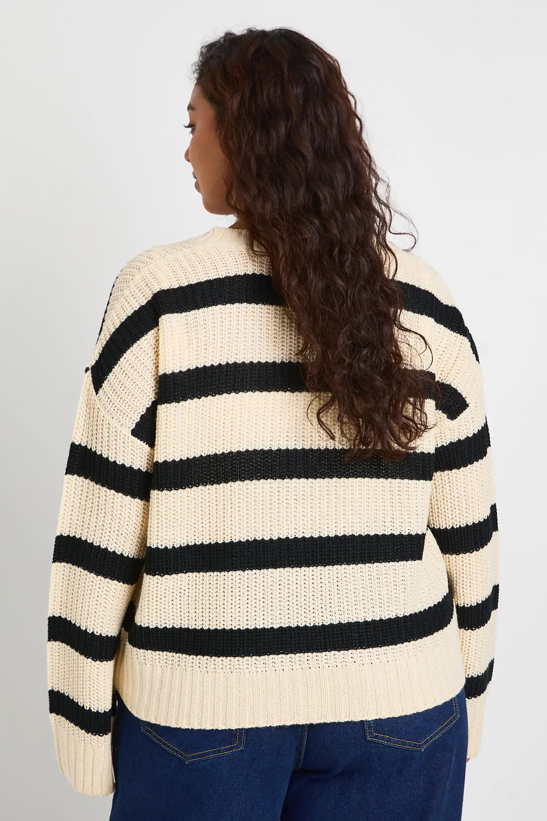 Plus V Neck Striped Cardigan | boohoo (US & Canada)