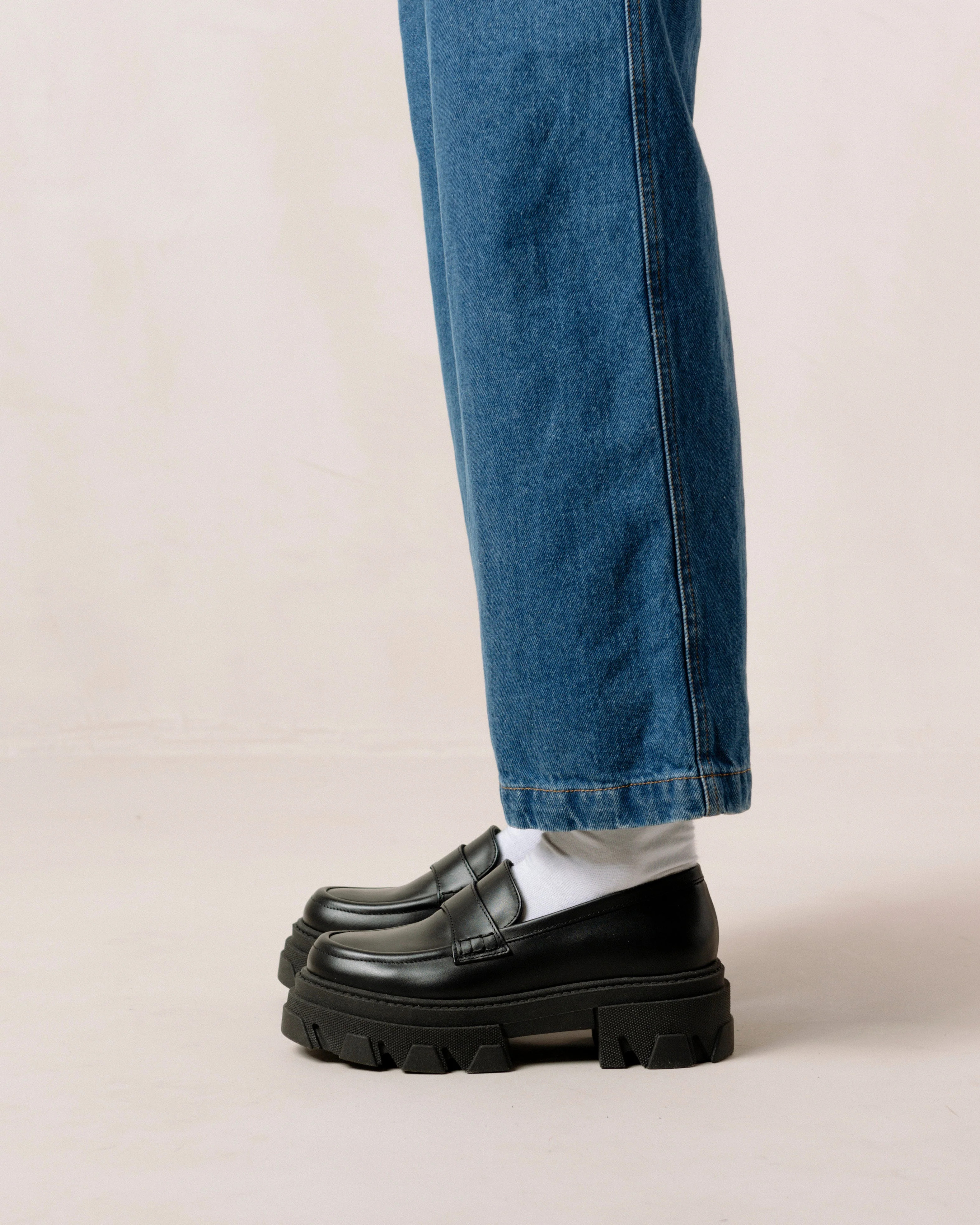 Trailblazer - Mocasines Negros de Piel | Alohas FR